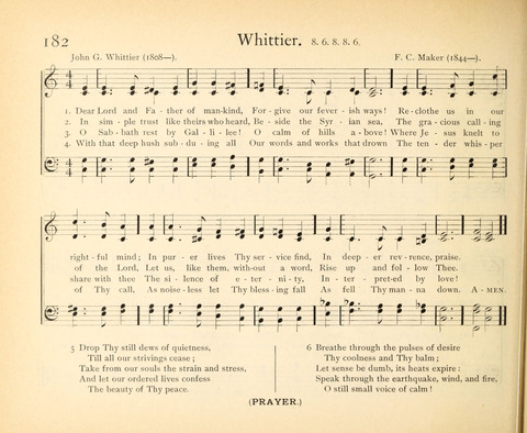 Plymouth Sunday-School Hymnal: for use in schools, prayer-meetings, and missions page 182