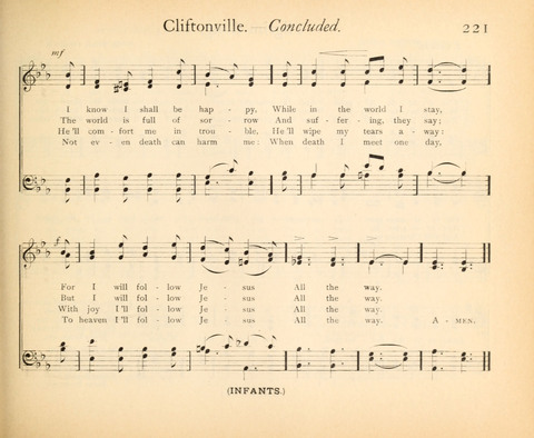 Plymouth Sunday-School Hymnal: for use in schools, prayer-meetings, and missions page 221