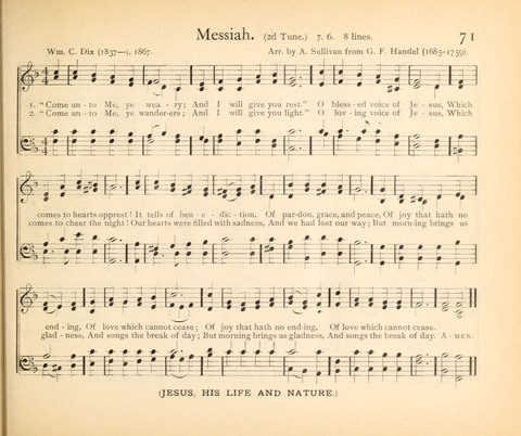 Plymouth Sunday-School Hymnal: for use in schools, prayer-meetings, and missions page 71