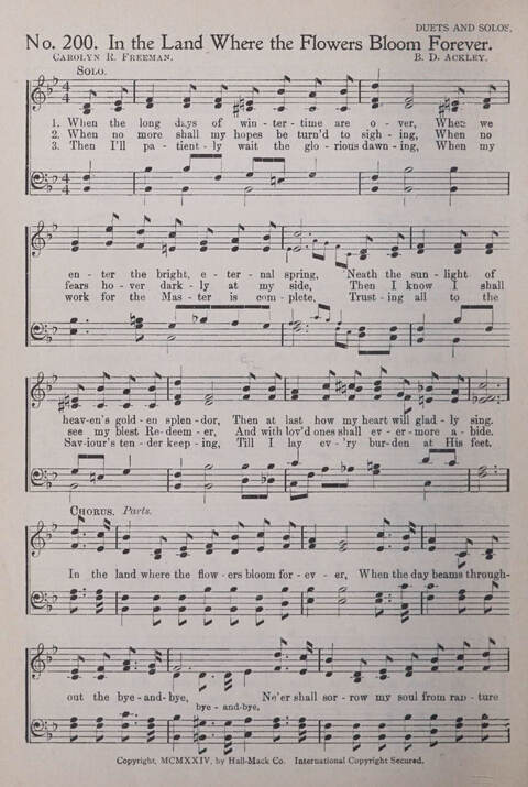 Praise and Service Songs for Sunday Schools page 176