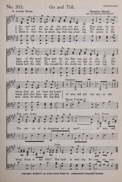Praise and Service Songs for Sunday Schools page 179