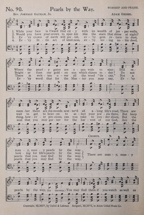 Praise and Service Songs for Sunday Schools page 86