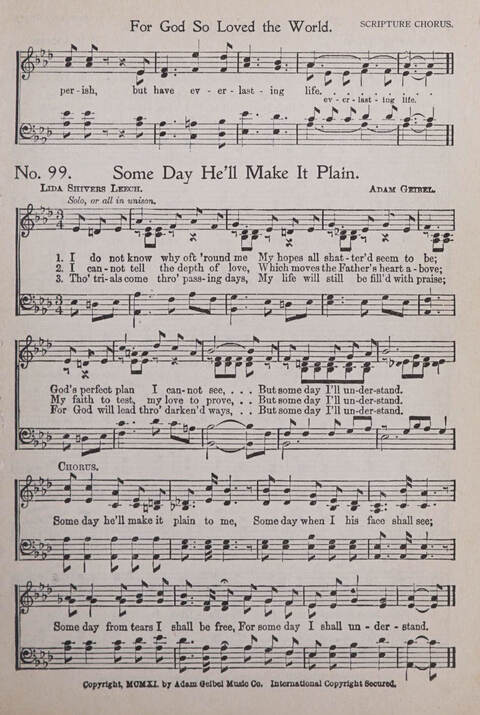 Praise and Service Songs for Sunday Schools page 95