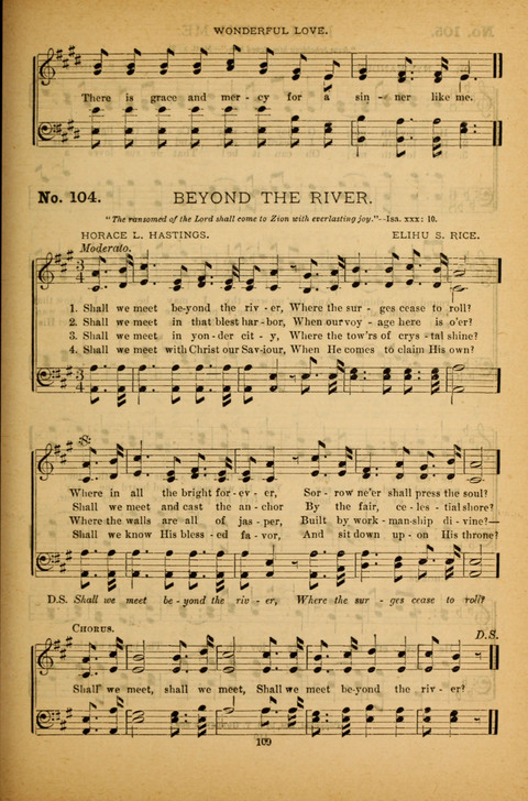 Pearls of Gospel Song: for gospel workers. a choice collection of hymns and tunes page 109
