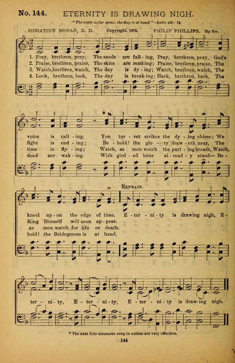 Pearls of Gospel Song: for gospel workers. a choice collection of hymns and tunes page 144