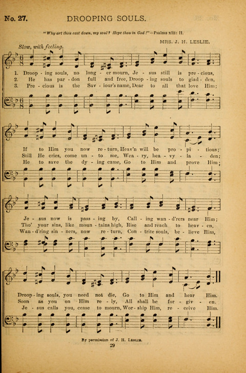 Pearls of Gospel Song: for gospel workers. a choice collection of hymns and tunes page 29