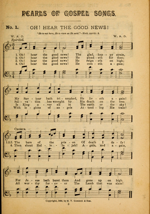 Pearls of Gospel Song: for gospel workers. a choice collection of hymns and tunes page 3