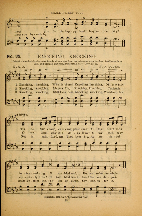 Pearls of Gospel Song: for gospel workers. a choice collection of hymns and tunes page 35