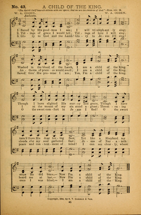 Pearls of Gospel Song: for gospel workers. a choice collection of hymns and tunes page 45