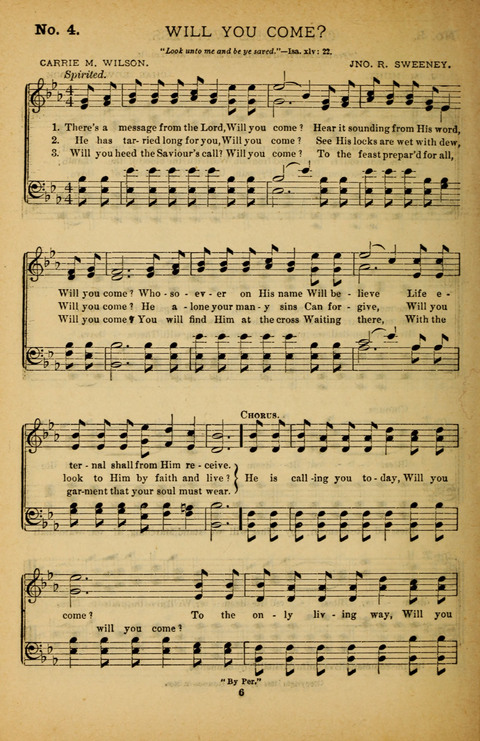 Pearls of Gospel Song: for gospel workers. a choice collection of hymns and tunes page 6
