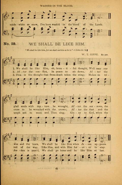 Pearls of Gospel Song: for gospel workers. a choice collection of hymns and tunes page 61