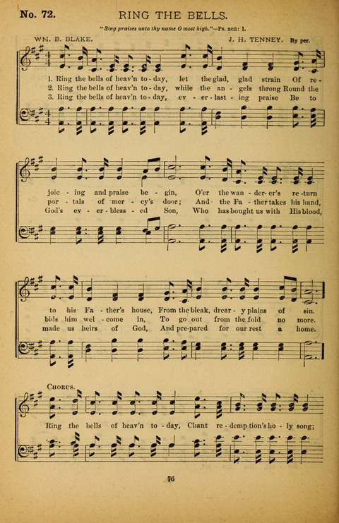 Pearls of Gospel Song: for gospel workers. a choice collection of hymns and tunes page 76