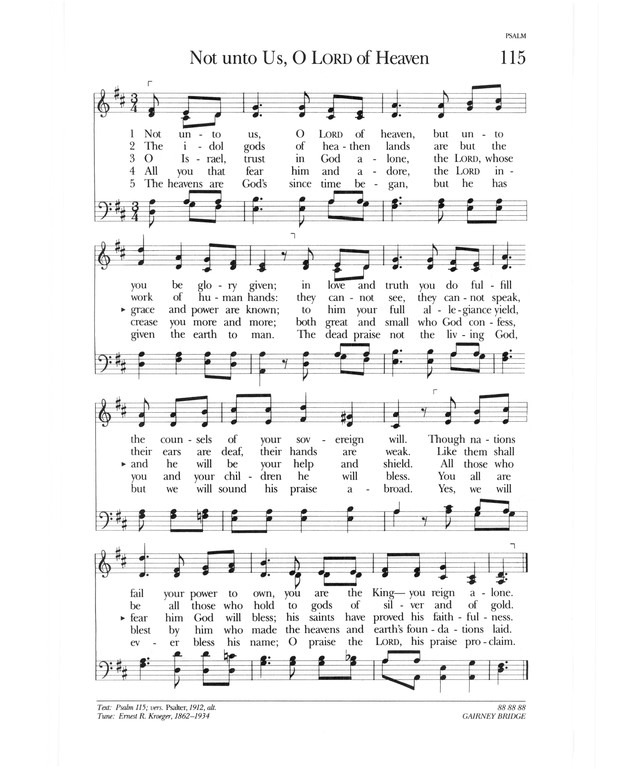 Psalter Hymnal (Gray) page 167