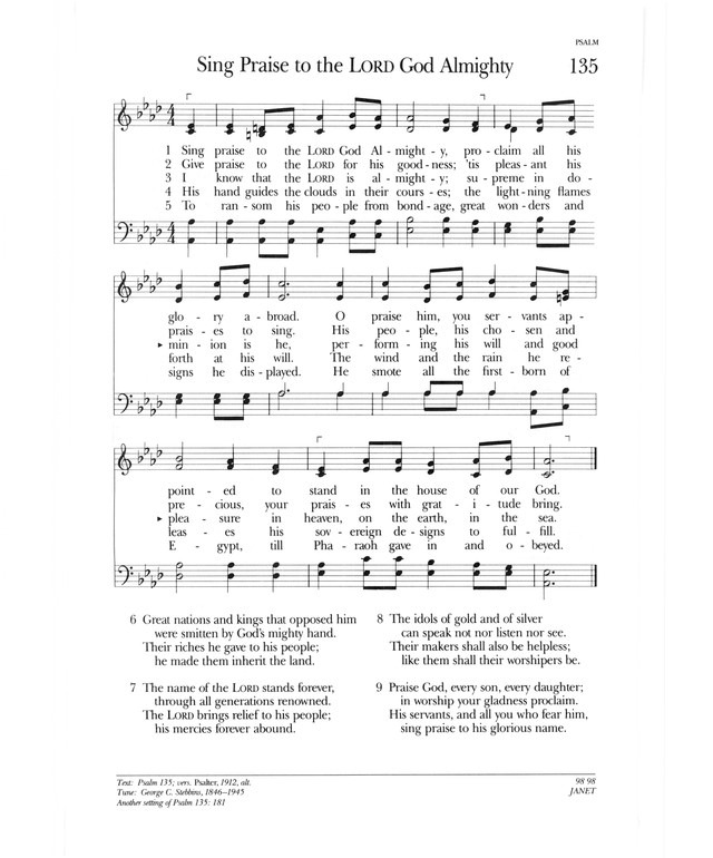 Psalter Hymnal (Gray) page 195