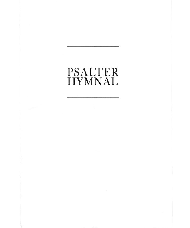 Psalter Hymnal (Gray) page i