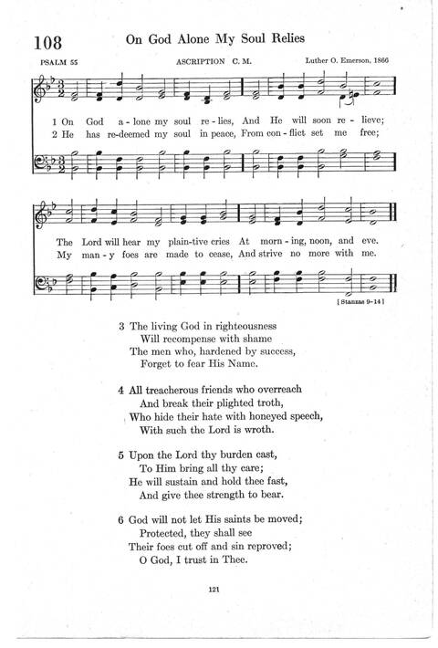 Psalter Hymnal (Red): doctrinal standards and liturgy of the Christian Reformed Church page 121