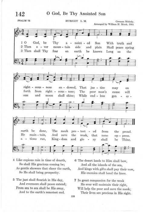 Psalter Hymnal (Red): doctrinal standards and liturgy of the Christian Reformed Church page 158