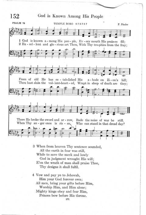 Psalter Hymnal (Red): doctrinal standards and liturgy of the Christian Reformed Church page 171