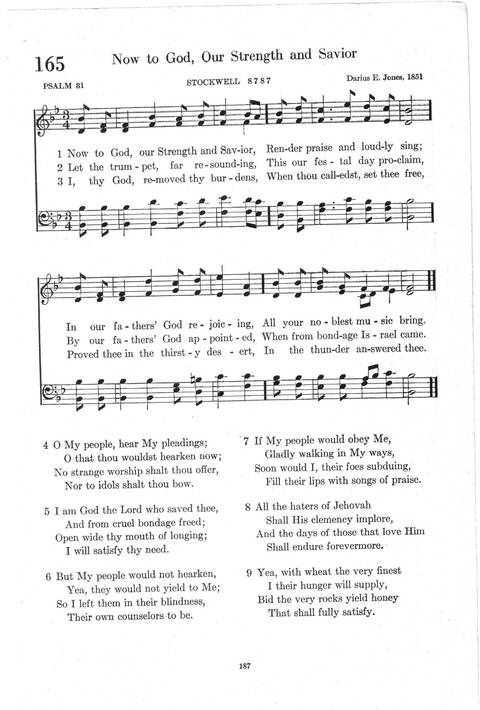 Psalter Hymnal (Red): doctrinal standards and liturgy of the Christian Reformed Church page 187