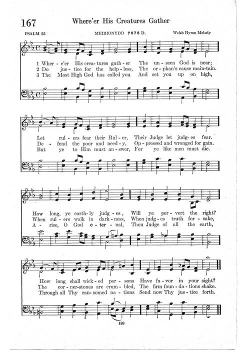 Psalter Hymnal (Red): doctrinal standards and liturgy of the Christian Reformed Church page 189
