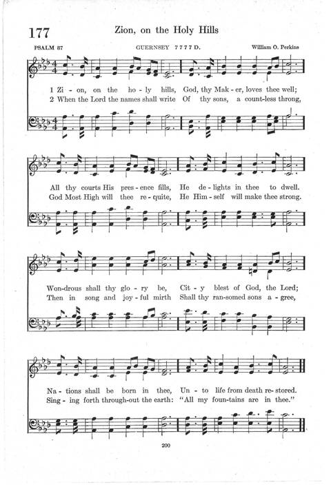 Psalter Hymnal (Red): doctrinal standards and liturgy of the Christian Reformed Church page 200