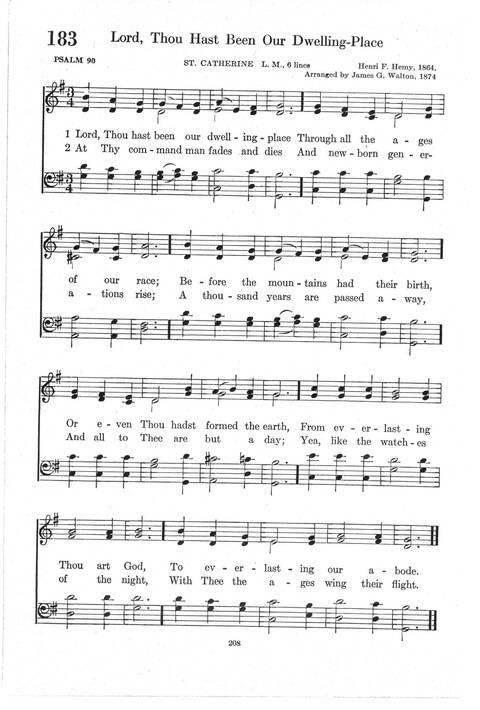Psalter Hymnal (Red): doctrinal standards and liturgy of the Christian Reformed Church page 208