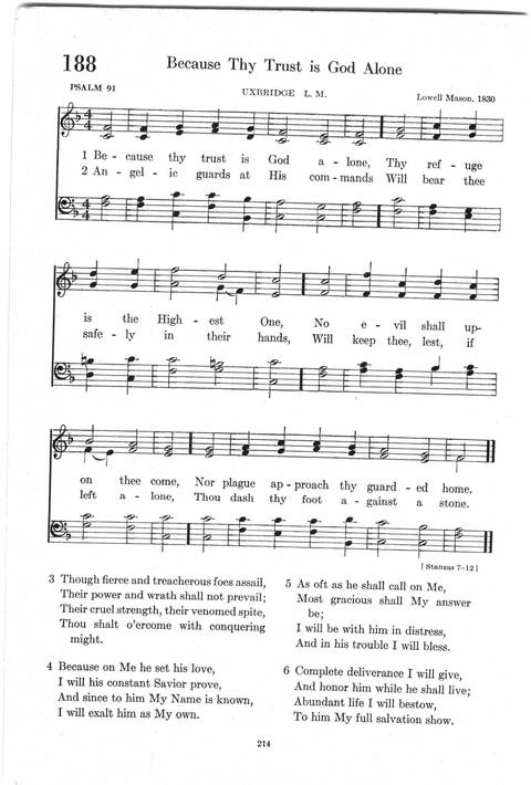 Psalter Hymnal (Red): doctrinal standards and liturgy of the Christian Reformed Church page 214