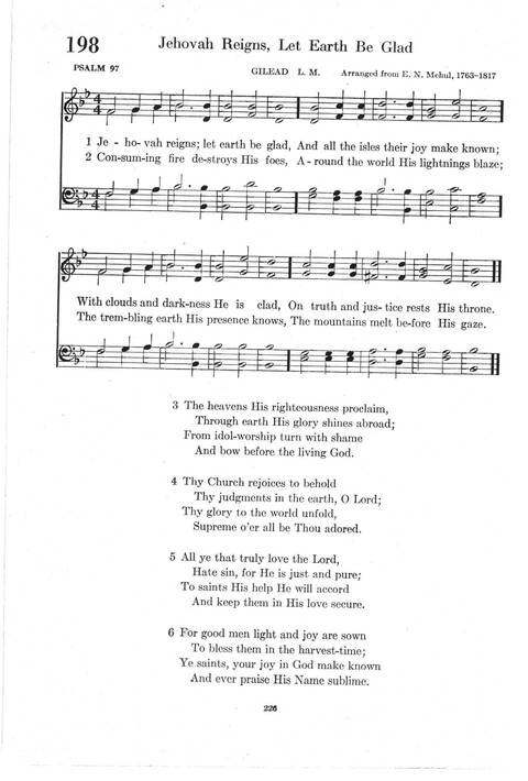 Psalter Hymnal (Red): doctrinal standards and liturgy of the Christian Reformed Church page 226