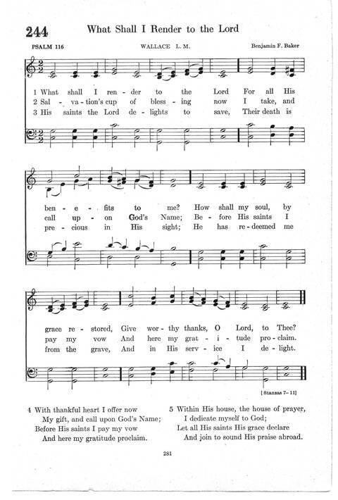 Psalter Hymnal (Red): doctrinal standards and liturgy of the Christian Reformed Church page 281