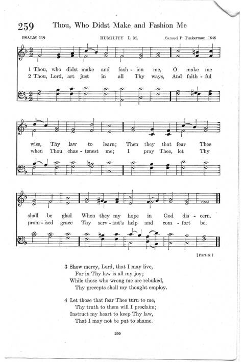 Psalter Hymnal (Red): doctrinal standards and liturgy of the Christian Reformed Church page 299