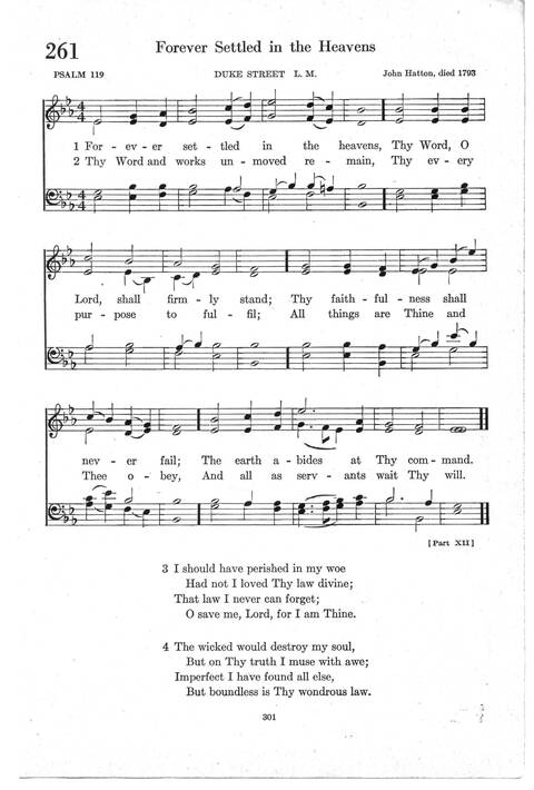 Psalter Hymnal (Red): doctrinal standards and liturgy of the Christian Reformed Church page 301