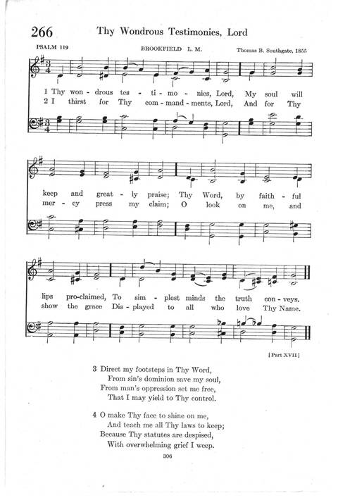 Psalter Hymnal (Red): doctrinal standards and liturgy of the Christian Reformed Church page 306