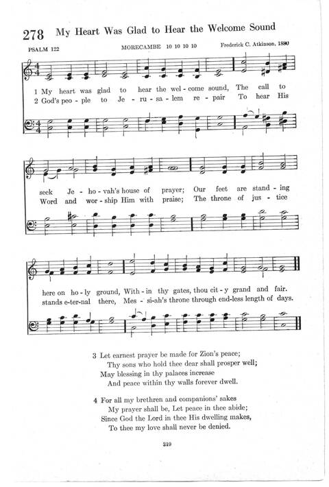Psalter Hymnal (Red): doctrinal standards and liturgy of the Christian Reformed Church page 319