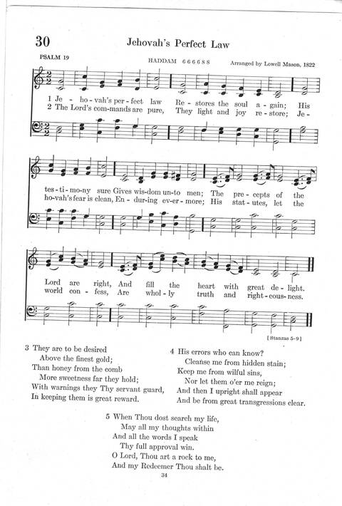 Psalter Hymnal (Red): doctrinal standards and liturgy of the Christian Reformed Church page 34