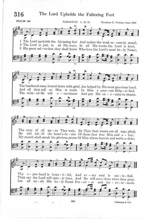 Psalter Hymnal (Red): doctrinal standards and liturgy of the Christian Reformed Church page 360
