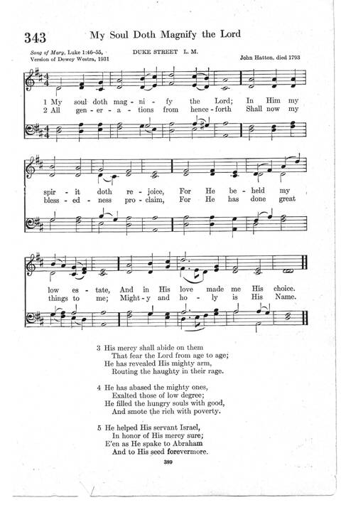 Psalter Hymnal (Red): doctrinal standards and liturgy of the Christian Reformed Church page 389