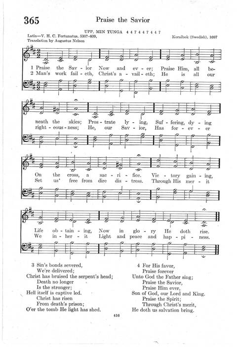 Psalter Hymnal (Red): doctrinal standards and liturgy of the Christian Reformed Church page 416