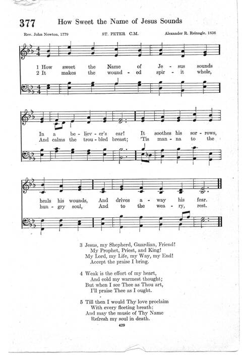 Psalter Hymnal (Red): doctrinal standards and liturgy of the Christian Reformed Church page 429