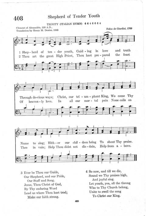 Psalter Hymnal (Red): doctrinal standards and liturgy of the Christian Reformed Church page 463