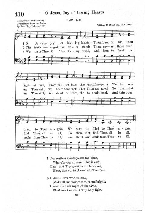 Psalter Hymnal (Red): doctrinal standards and liturgy of the Christian Reformed Church page 465
