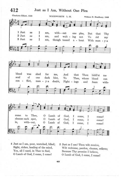 Psalter Hymnal (Red): doctrinal standards and liturgy of the Christian Reformed Church page 468