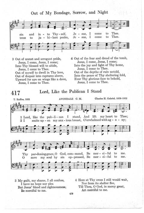 Psalter Hymnal (Red): doctrinal standards and liturgy of the Christian Reformed Church page 473