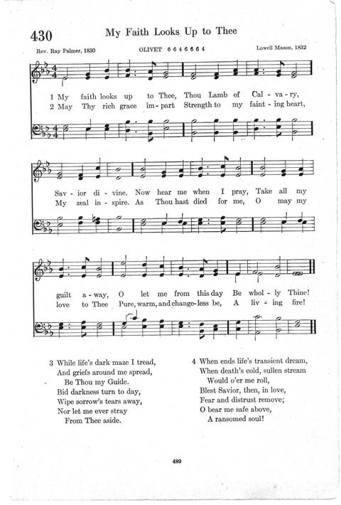 Psalter Hymnal (Red): doctrinal standards and liturgy of the Christian Reformed Church page 489