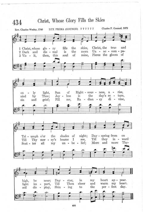 Psalter Hymnal (Red): doctrinal standards and liturgy of the Christian Reformed Church page 495