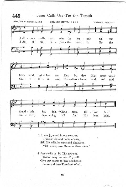 Psalter Hymnal (Red): doctrinal standards and liturgy of the Christian Reformed Church page 504