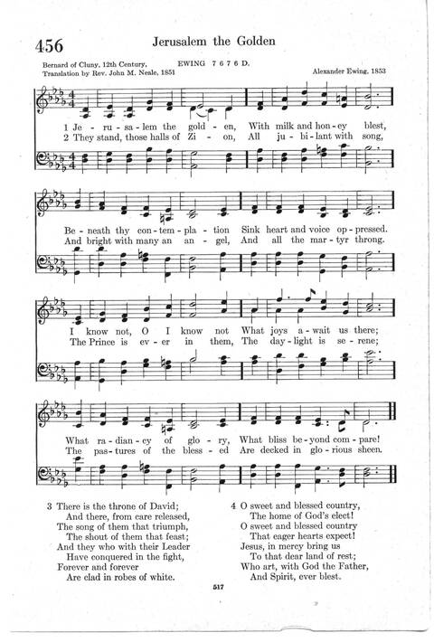 Psalter Hymnal (Red): doctrinal standards and liturgy of the Christian Reformed Church page 517