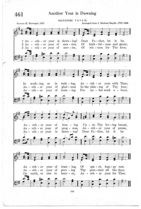 Psalter Hymnal (Red): doctrinal standards and liturgy of the Christian Reformed Church page 524