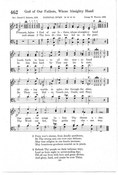 Psalter Hymnal (Red): doctrinal standards and liturgy of the Christian Reformed Church page 525