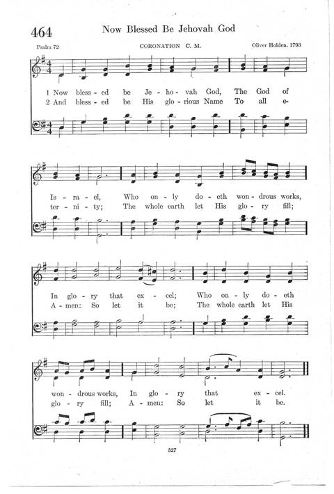 Psalter Hymnal (Red): doctrinal standards and liturgy of the Christian Reformed Church page 527
