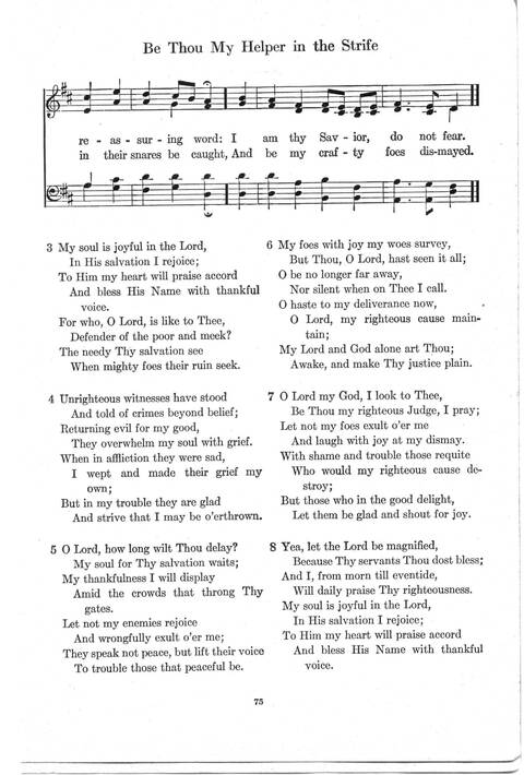 Psalter Hymnal (Red): doctrinal standards and liturgy of the Christian Reformed Church page 75